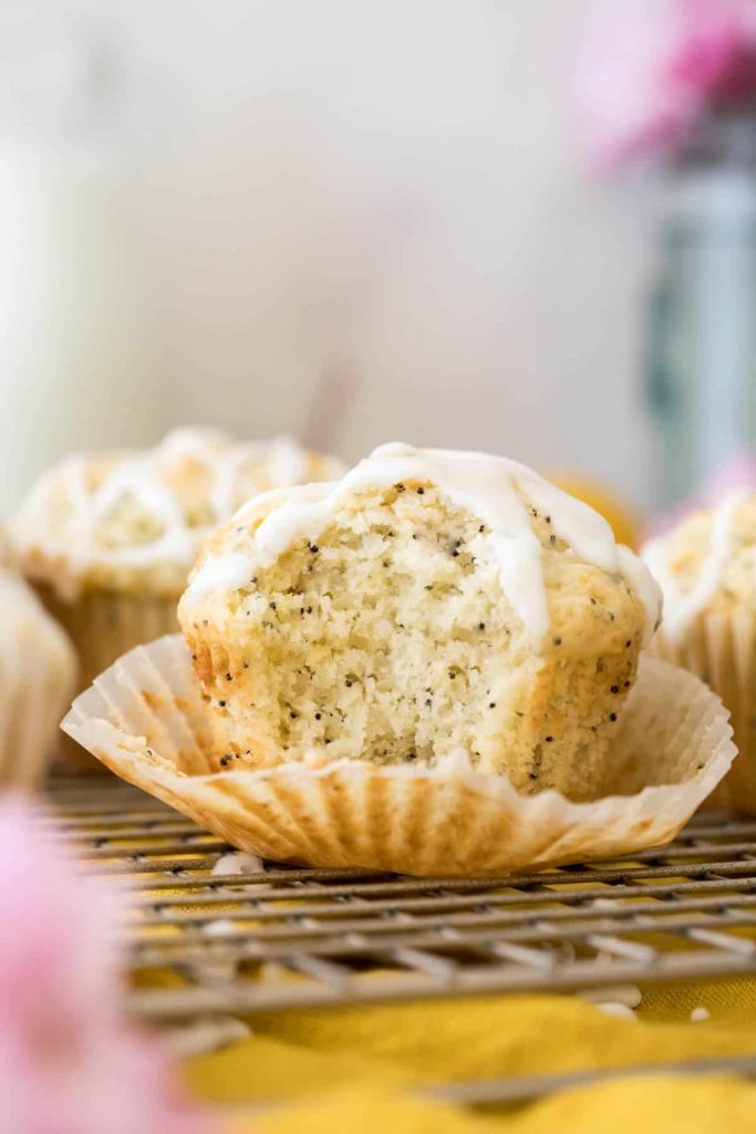 Lemon poppy seed muffin